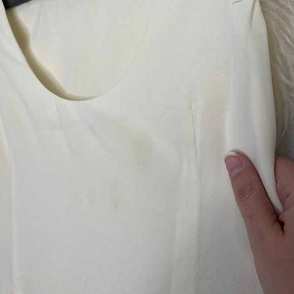 Twelfth street by Cynthia Vincent silk feather cream tank top - Picture 11 of 13